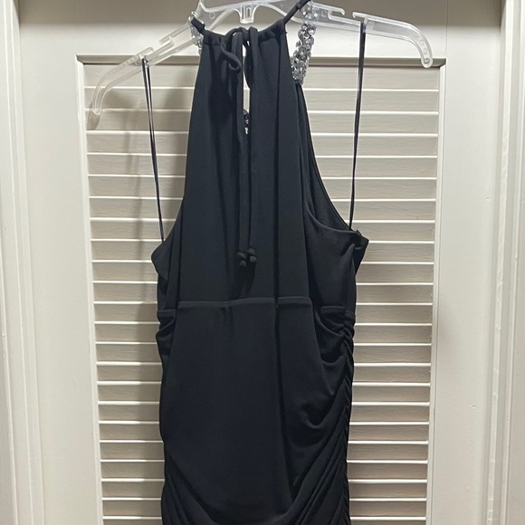 Black jumpsuit with rhinestone collar - Picture 3 of 3